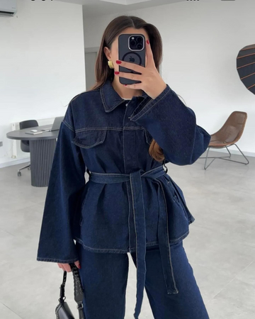 Juniper Denim Kimono Set