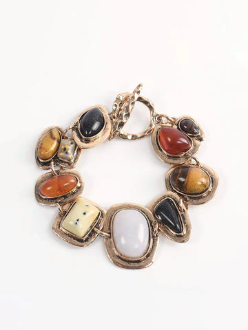 Boheme Geometrical Stones Bracelet