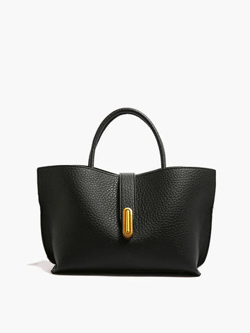 All-match Top Handle Textured Shoulder Bag